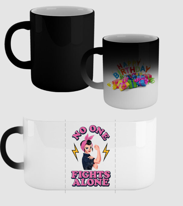 No one fights alone pinup texture model negru pe tricou