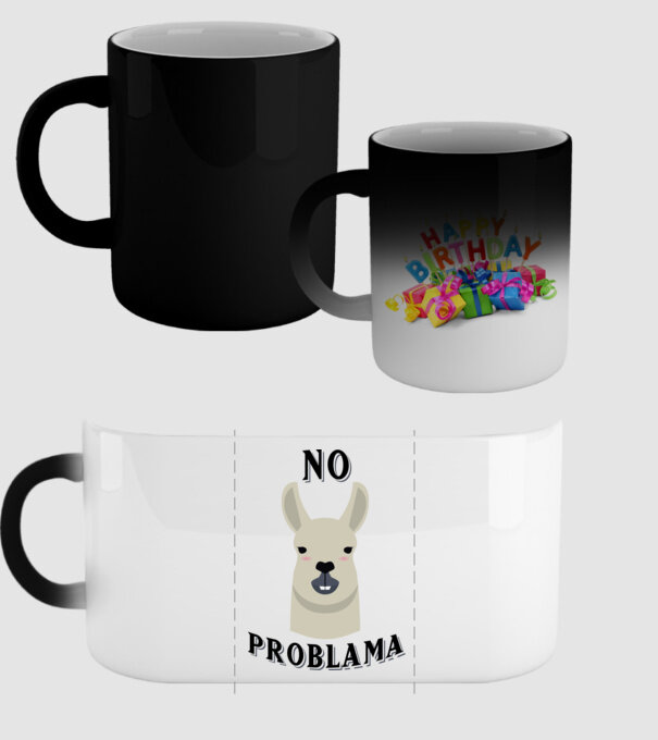 No problama model negru pe tricou