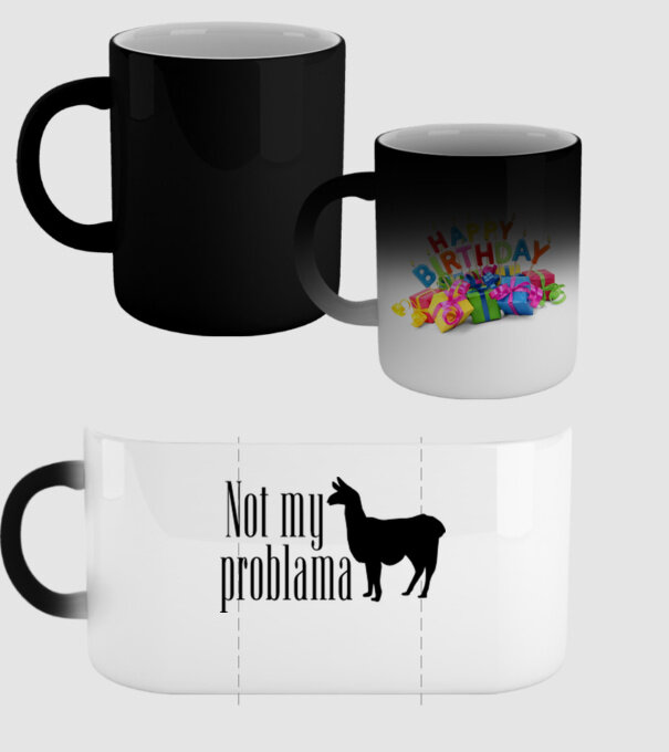 Not my problama model negru pe tricou