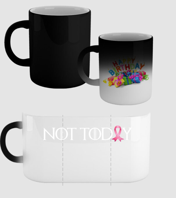 Not today model negru pe tricou