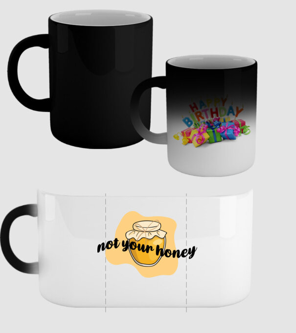 Not your honey model negru pe tricou