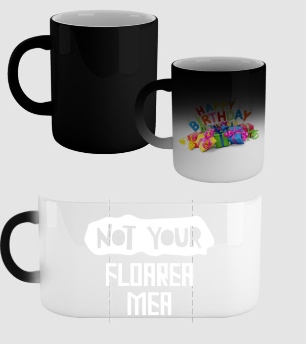 not your ... floarea mea model negru pe tricou