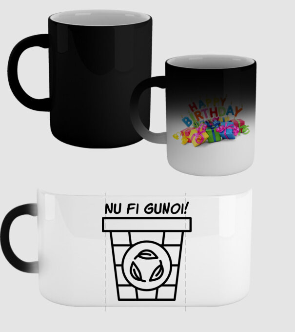 Nu fi gunoi model negru pe tricou
