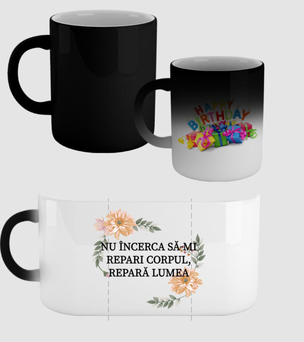 nu încerca să-mi repari corpul, repară lumea model negru pe tricou