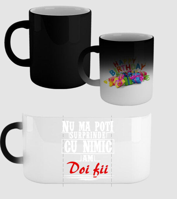 Nu mă poți surprinde cu nimic, am doi fii model negru pe tricou