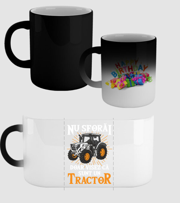 Nu sforăi, doar visez că sunt un Tractor model negru pe tricou