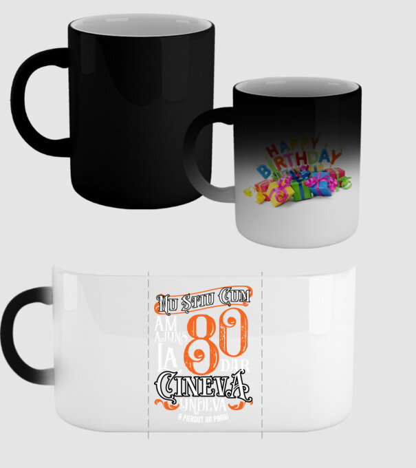 Nu știu cum am ajuns la 80, dar cineva, undeva, a pierdut un pariu model negru pe tricou
