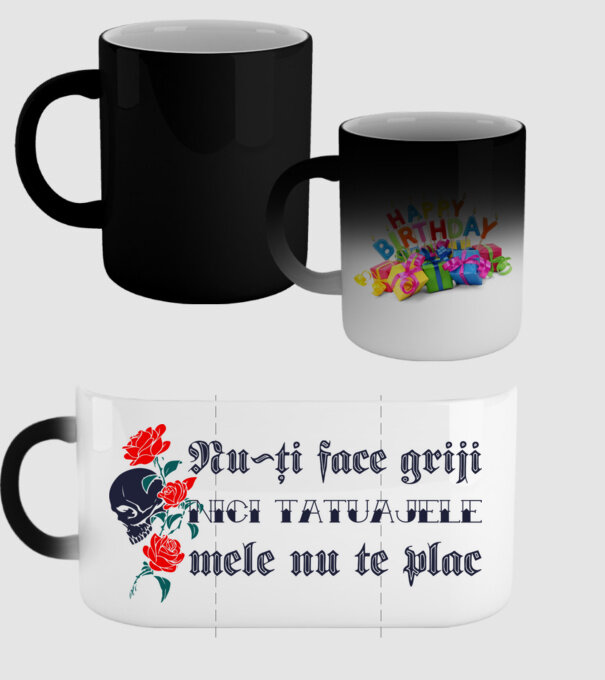 Nu-ți face griji, nici tatuajele mele nu te plac model negru pe tricou