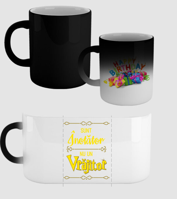 sunt înotător, nu un vrăjitor model negru pe tricou