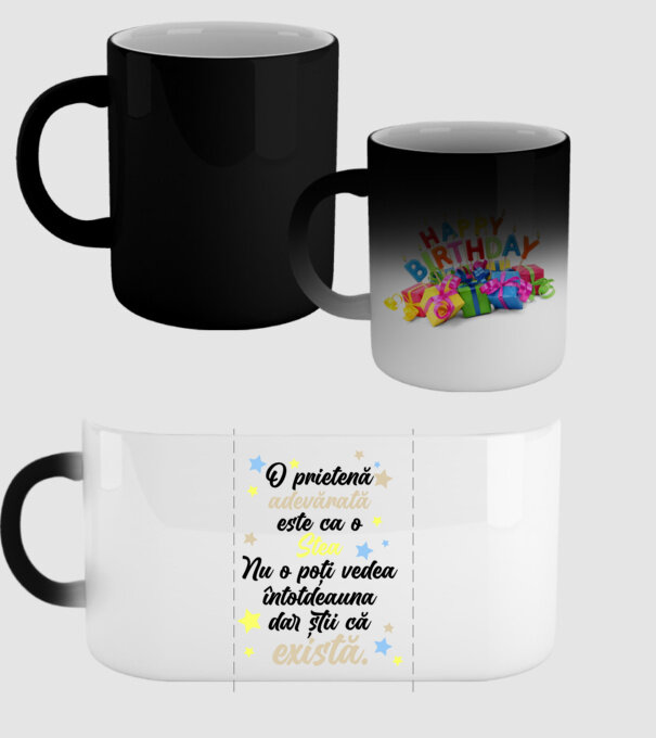 O prietenă adevărată este ca o stea. Nu o poți vedea întotdeauna, dar știi că există. model negru pe tricou