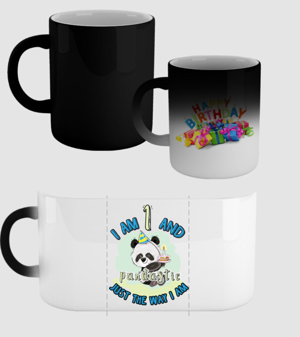 PANDASTIC 1 model negru pe tricou