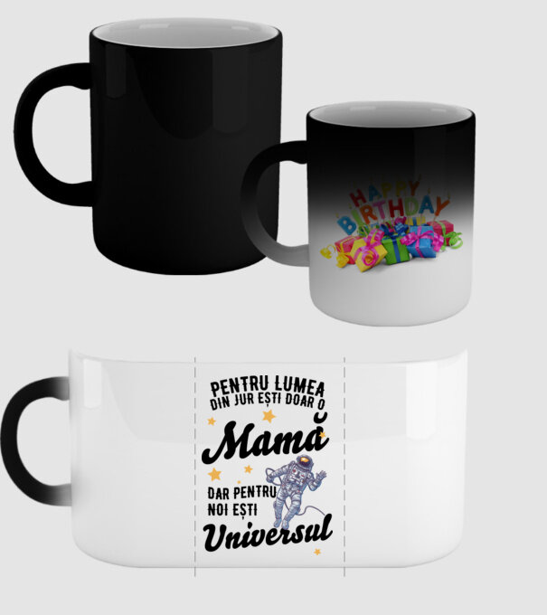 Pentru lumea din jur ești doar o mamă, dar pentru noi ești universul model negru pe tricou