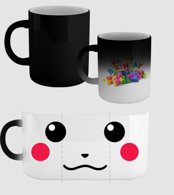 Pikachu model negru pe tricou
