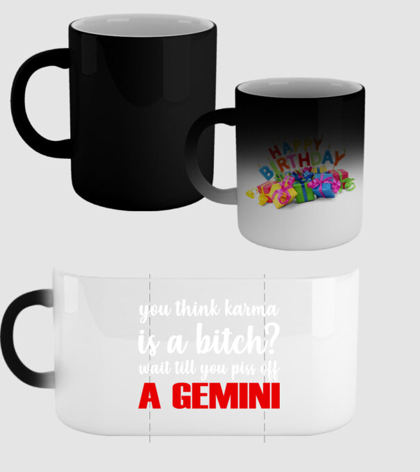 Piss of a GEMINI model negru pe tricou