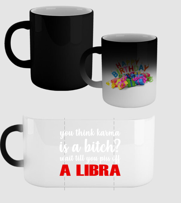 Piss of a LIBRA model negru pe tricou