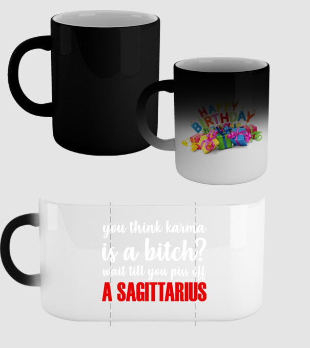 Piss of a SAGITTARIUS model negru pe tricou