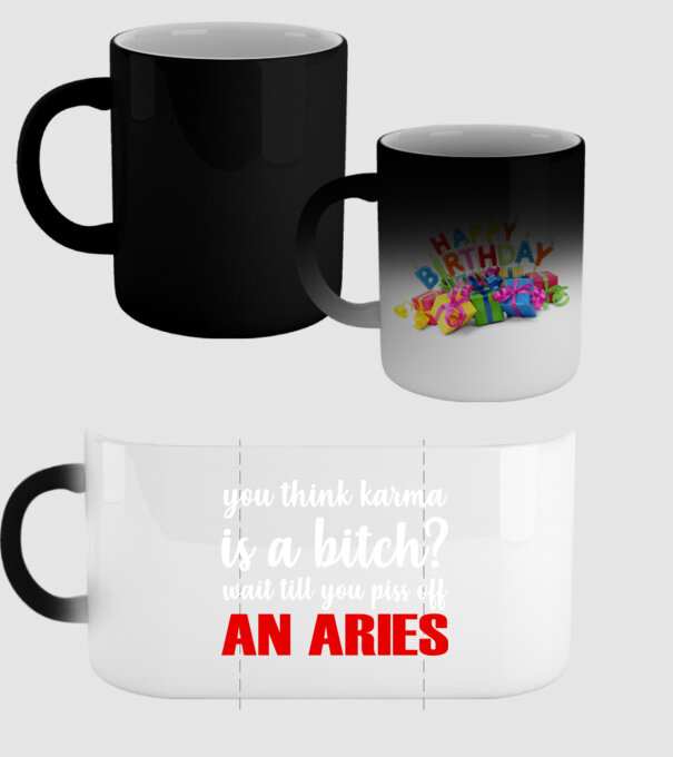 Piss of an ARIES model negru pe tricou