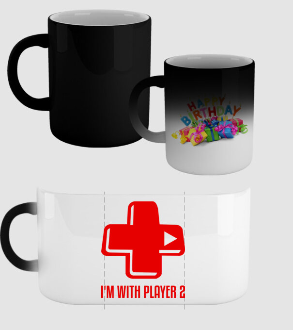 player 2 model negru pe tricou