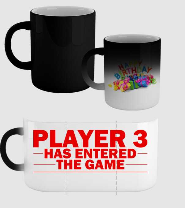 Player 3 entered the game model negru pe tricou