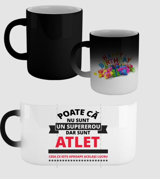 Poate că nu sunt un supererou, dar sunt ATLET, ceea ce este aproape același lucru model negru pe tricou