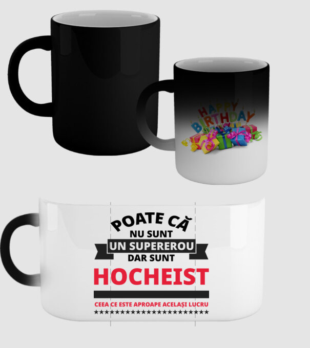 Poate că nu sunt un supererou, dar sunt HOCHEIST, ceea ce este aproape același lucru model negru pe tricou