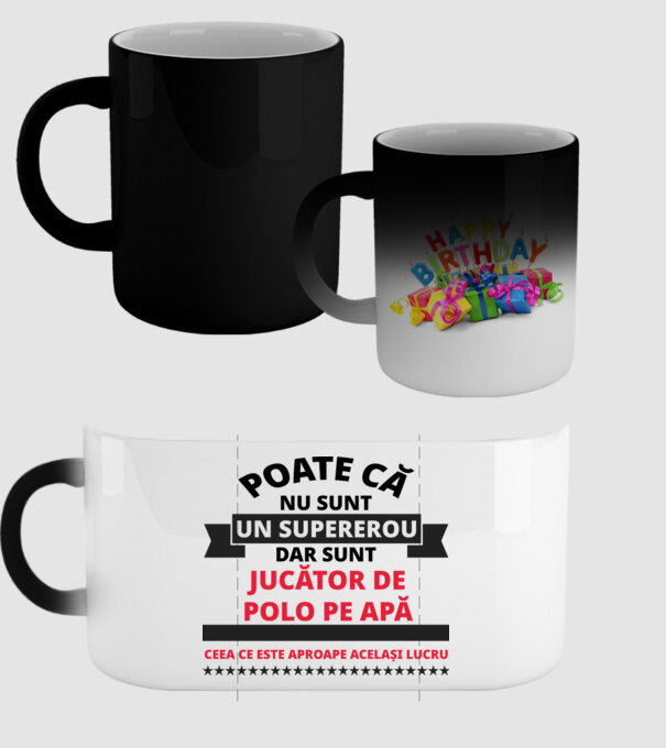 Poate că nu sunt un supererou, dar sunt JUCĂTOR DE POLO PE APĂ, ceea ce este aproape același lucru model negru pe tricou