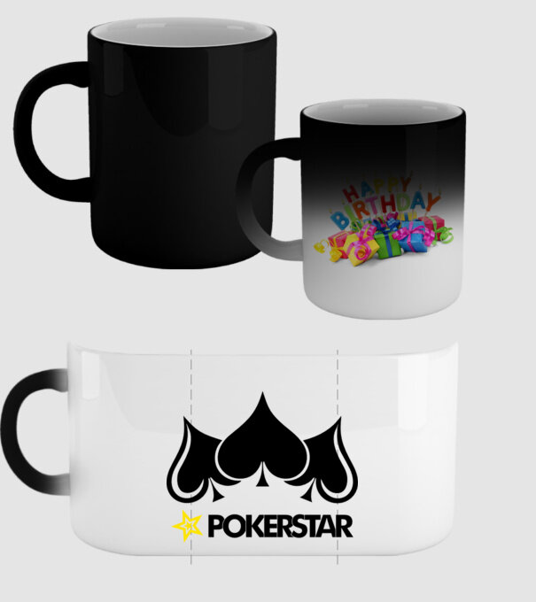 Pokerstar 2 model negru pe tricou