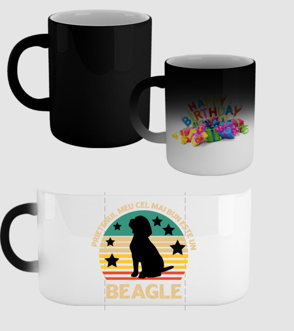 Prietenul meu cel mai bun este un beagle model negru pe tricou