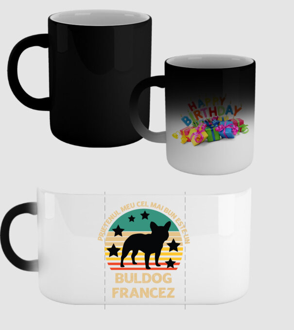 Prietenul meu cel mai bun este un buldog francez model negru pe tricou
