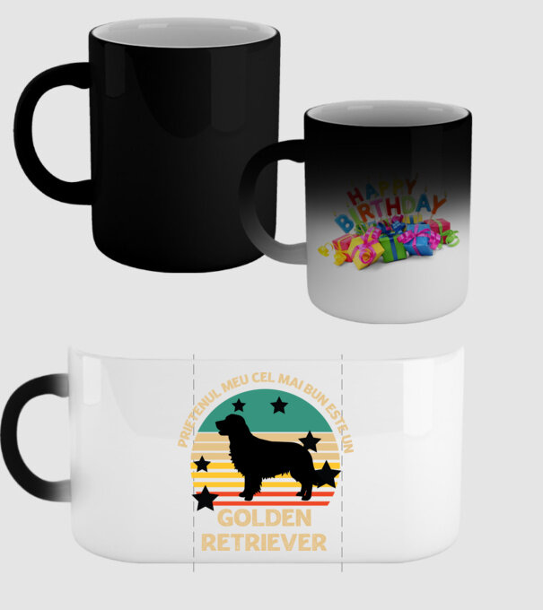 Prietenul meu cel mai bun este un golden retriever model negru pe tricou