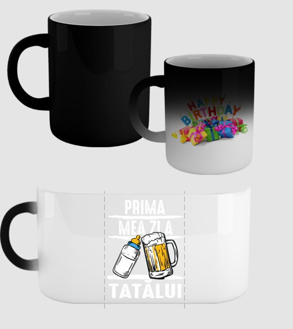 prima mea zi a tatălui model negru pe tricou