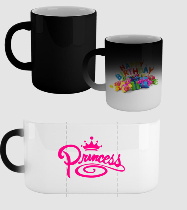 Princess model negru pe tricou