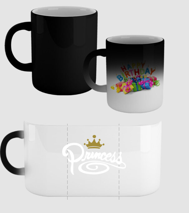 Princess model negru pe tricou