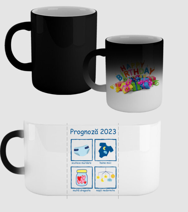 Prognoză 2023 model negru pe tricou