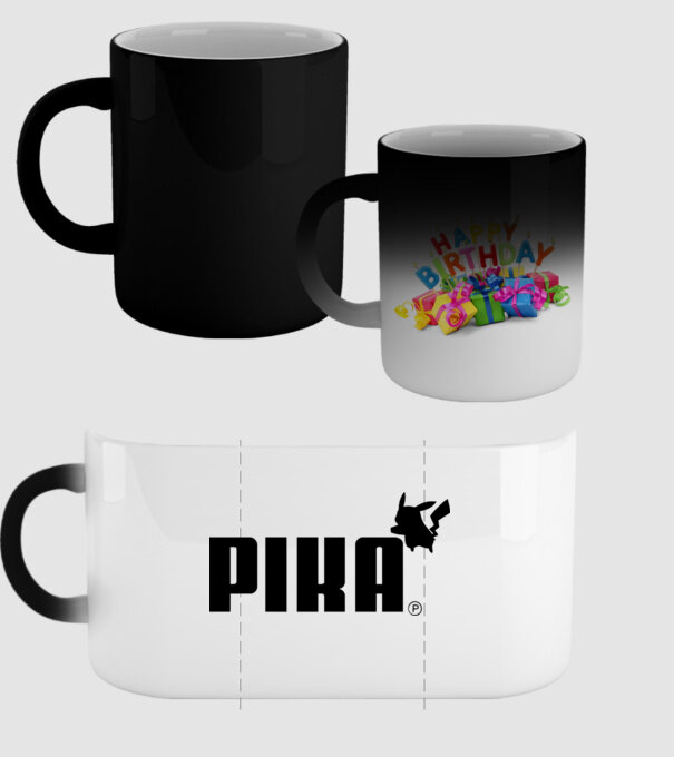 Puma Pikachu model negru pe tricou