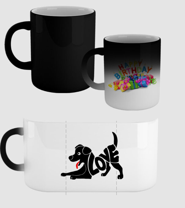Puppy love model negru pe tricou