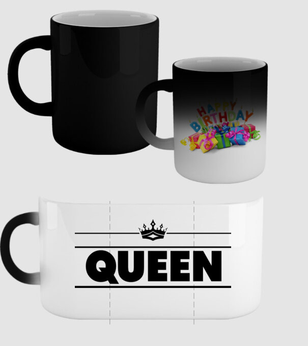 Queen model negru pe tricou