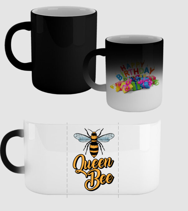Queen Bee model negru pe tricou
