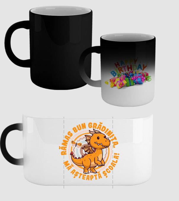 Rămas bun grădiniță, mă așteaptă școala! model negru pe tricou