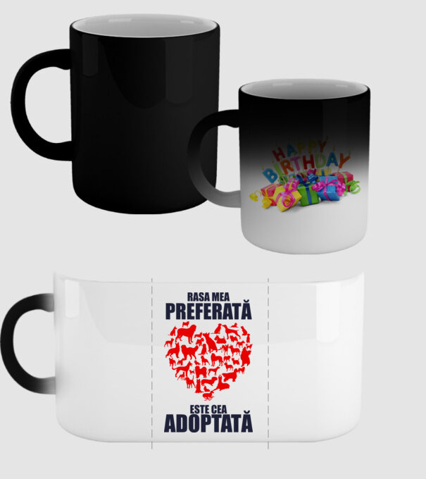 Rasa mea preferată este cea adoptată model negru pe tricou