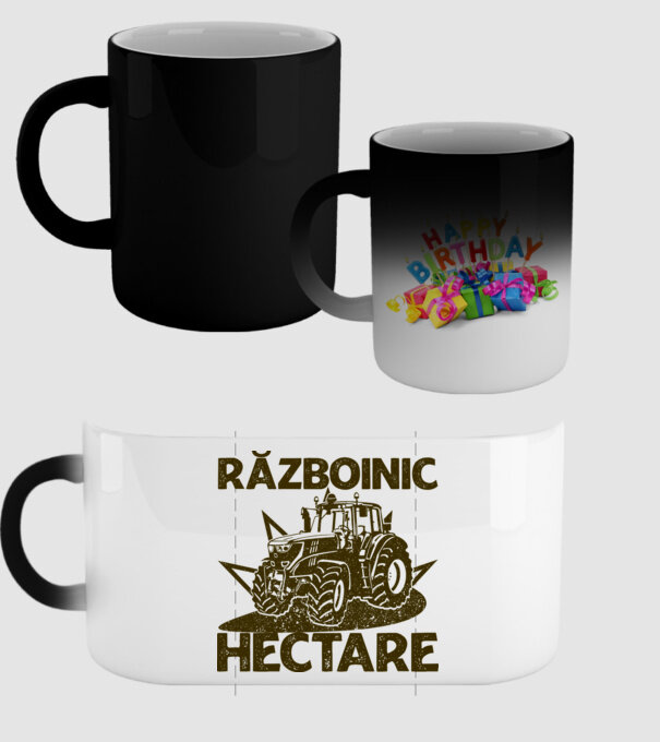 Războinic Hectare model negru pe tricou
