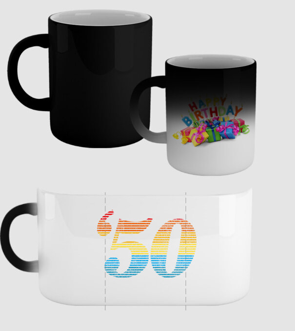 Retro Birthday 1950 model negru pe tricou
