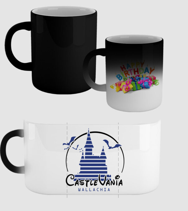 România CastleVania model negru pe tricou