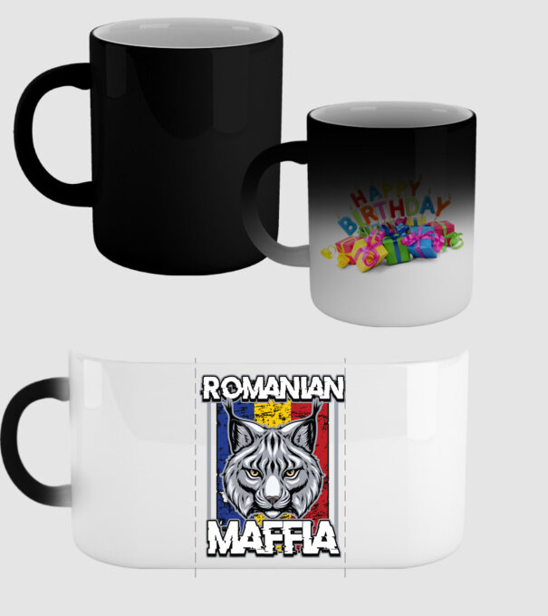 România maffia model negru pe tricou