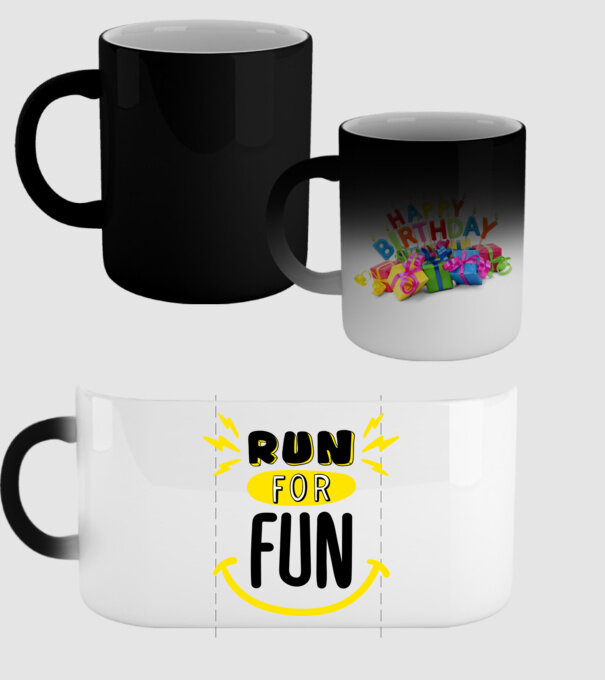 Run for fun model negru pe tricou