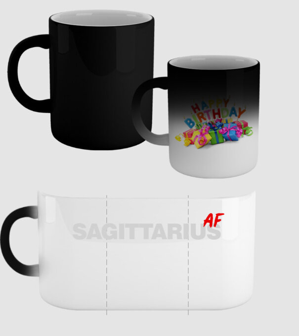 SAGITTARIUS as fuck model negru pe tricou