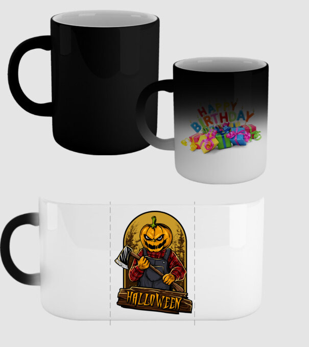 Scary halloween model negru pe tricou