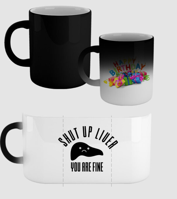 Shut up liver you are fine model negru pe tricou