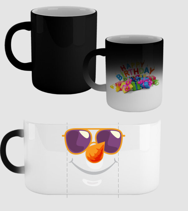 Snowman face model negru pe tricou