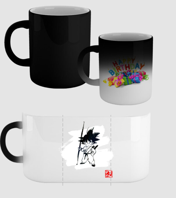 son goku art model negru pe tricou